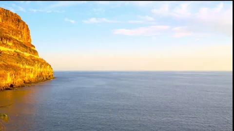 Sunset Over Ocean. Tropical vacation seascape Video stock 327620426