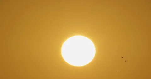 Sunset over ocean waves shot on red Stock Footage 127120791