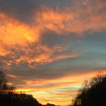 Sunset over Ohio 写真素材