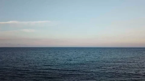 Sunset Over the Open Ocean in the Caribbean Video stock 88752166