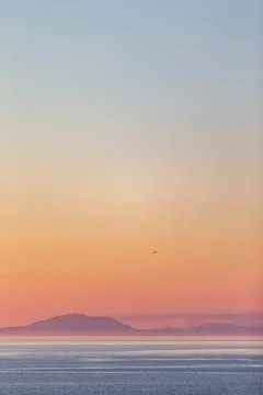 Sunset over the Outer Hebridean Isles, Scotland Stock Photos
