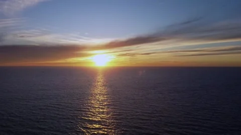 Sunset over the Pacific Stock Footage 305932981