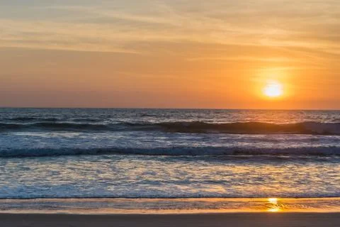 Sunset over the Pacific Ocean Stock Photos