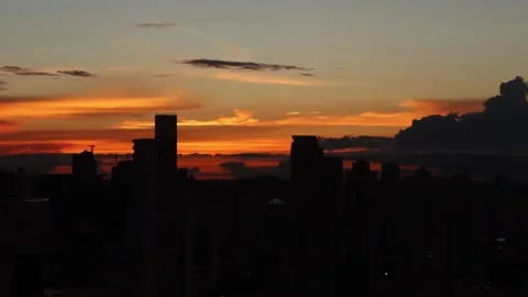 Sunset over the panama city. Stock Footage 344881589