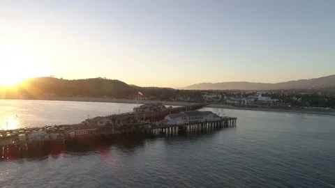 Sunset over the pier Video stock 83563293