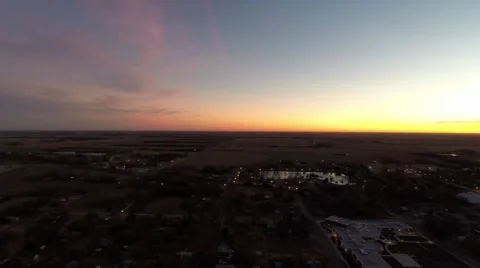 Sunset over the plains Video stock 44406831