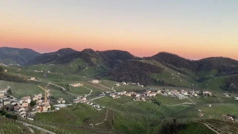 Sunset over the Prosecco Hills 動画素材 145222079