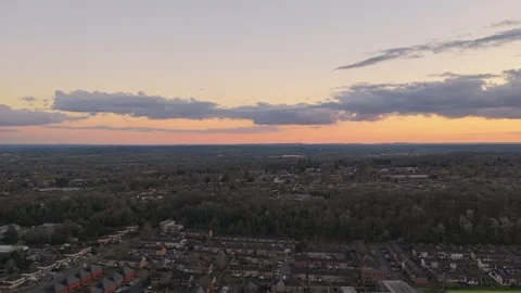 Sunset over Prospect Park Reading UK 스톡 동영상 334490612