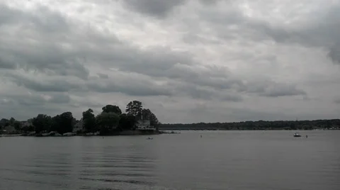 Sunset over a remote lake Stock-Footage 39059660