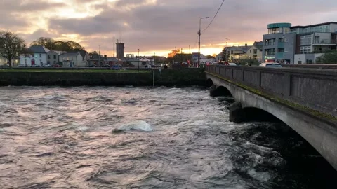 Sunset over River 動画素材 166942010