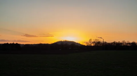 Sunset over the Road Stock Footage 48170431