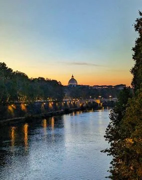 Sunset over Rome Fotos de archivo