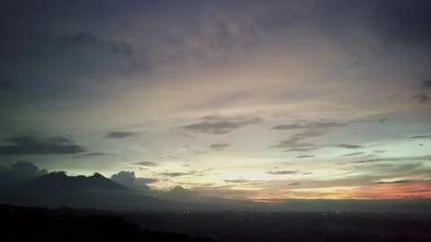 Sunset over Salak 库存影片 137551855