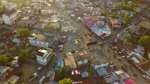Sunset over Sambava Madagascar Stock Footage 276680855