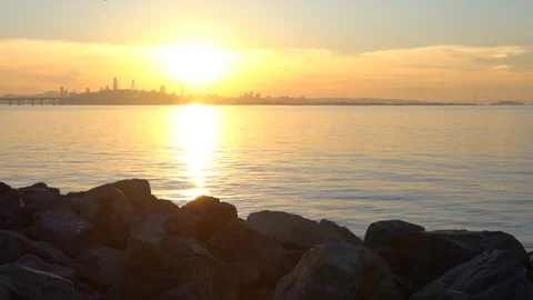 Sunset over San Francisco 스톡 동영상 99836911