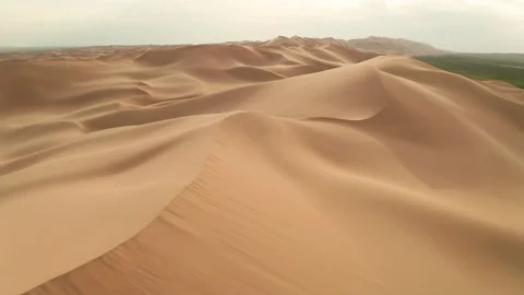 Sunset over the sand dunes in the desert Stock Footage 170360897
