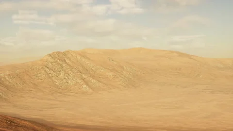 Sunset over the sand dunes in the desert Video stock 238687417