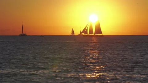Sunset Over Schooner 動画素材 172325414