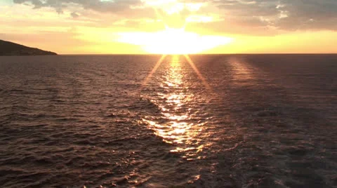 Sunset over the sea 1 Stock Footage 26061269