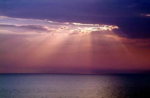 Sunset over the sea 3 Stock Photos