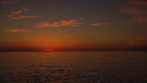 Sunset over the sea 4k Stock Footage 90914071