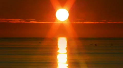 Sunset over the sea 8 Stock Footage 376679