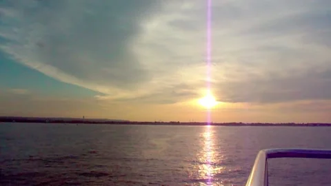 Sunset over the sea in Bali. Stock Footage 132208561