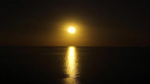Sunset over the sea in Bantayan Island. Cebu. Stock Footage 282635341
