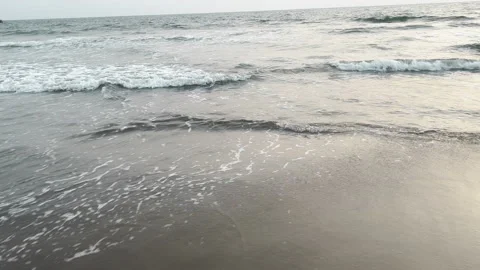 Sunset over the sea beach Stock Footage 209121778