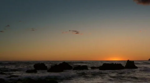 Sunset over the sea Video stock 847377