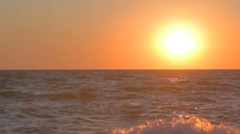 Sunset over the sea Stock-Footage 8365839