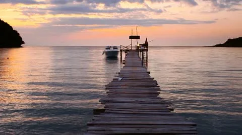 Sunset over the sea. Stock Footage 11603722