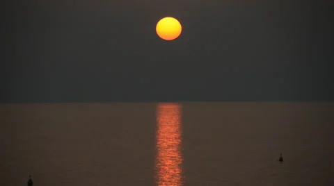Sunset over sea Stock Footage 36451161