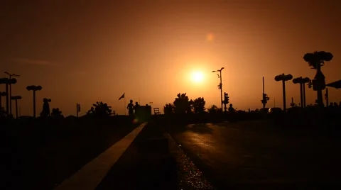 Sunset over the sea Stock Footage 39997440