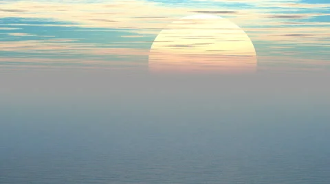 Sunset over the sea Stock Footage 45596643