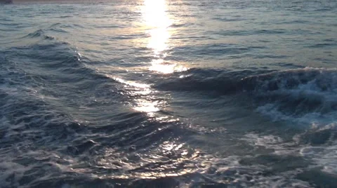 Sunset Over The Sea Stock Footage 46260961