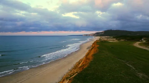 Sunset over the sea Stock Footage 58499121