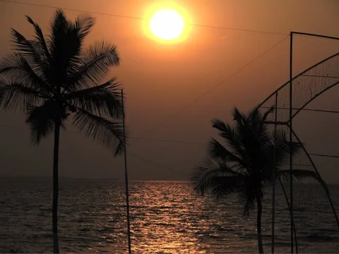 Sunset over the sea Stock Footage 60712048