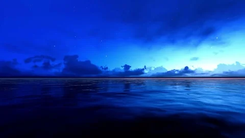 Sunset over the sea Stock Footage 77758461