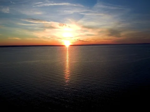 Sunset over the sea. Stock Footage 78203143