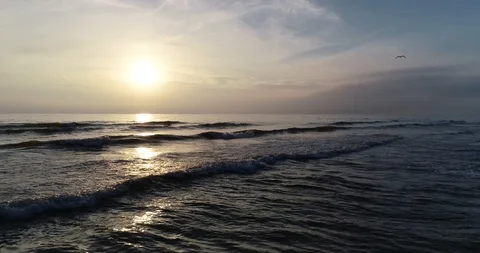 Sunset over the sea Stock Footage 95064444