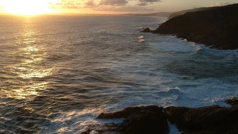 Sunset over sea Video stock 104242637