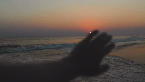 Sunset over the sea Stock Footage 109420960