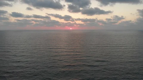 Sunset over the sea. Stock Footage 114056105