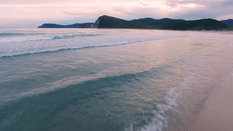 Sunset over the sea Video stock 128985226