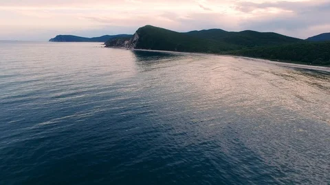 Sunset over the sea Video stock 128985848