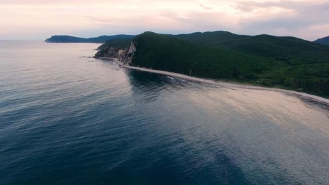 Sunset over the sea Video stock 128985940