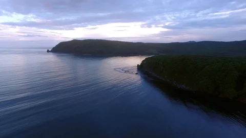 Sunset over the sea Video stock 128987547