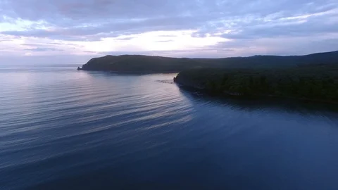 Sunset over the sea Video stock 128987671