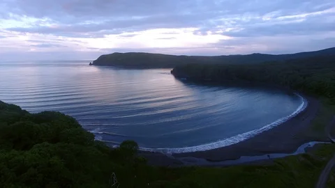 Sunset over the sea Video stock 128987716